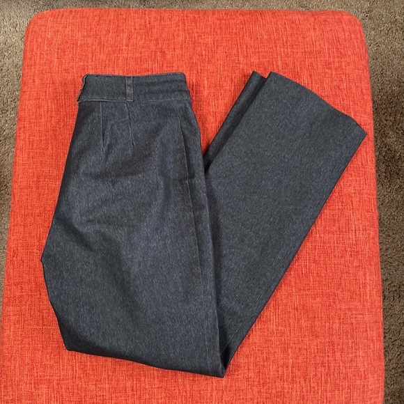 Gunex Italy Black Denim Jean Trouser Pants Leather Trim - Picture 2 of 12